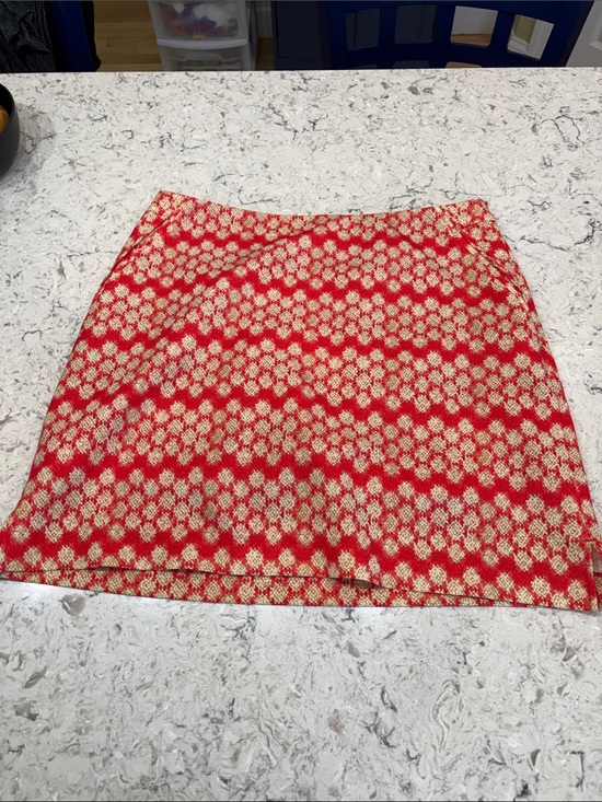 EP Pro Pants - EP Pro Red and Cream Patterned Mini Skort